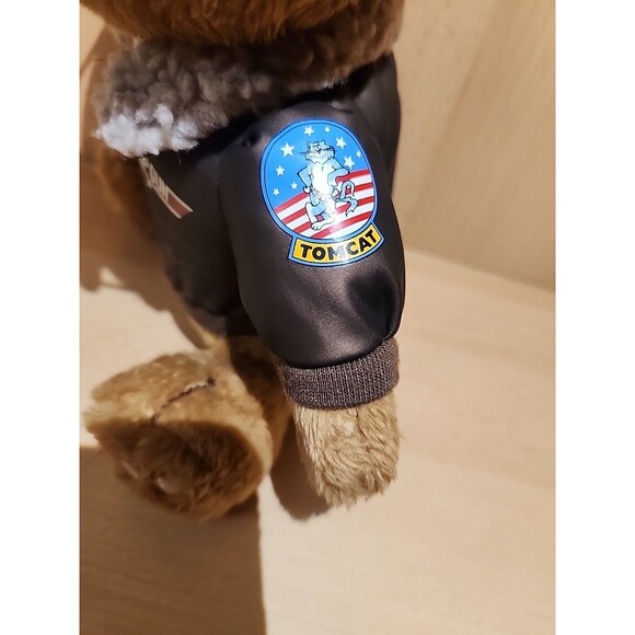 Top Gun Musical Teddy Bear Plush 10" Maverick Aviator Jacket Danger Zone Works - Picture 8 of 9